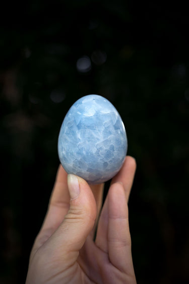 Blue Calcite Egg